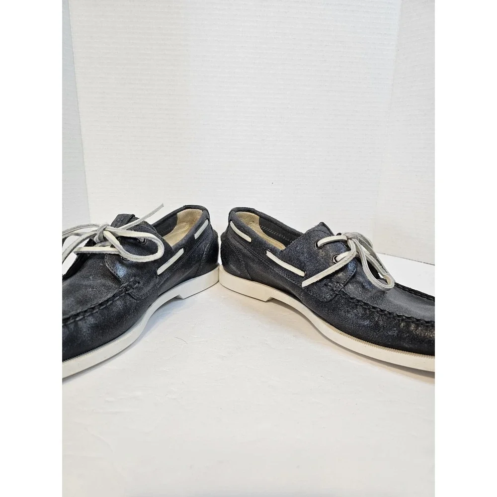 Cole Haan Yacht Club Mens Size 10M Acid‎ Wash Blue/Gray Leather Loafer